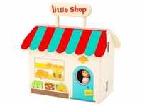 small foot® - Puppen-Einkaufsladen LITTLE SHOP im Koffer 15-teilig aus Holz