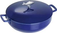 Staub 1112991, Staub - Fisch Cocotte rund 28 cm, dunkelblau, 40510-326 / 1112991