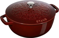 Staub 11212487, Staub - Cocotte / Br&auml;ter La Marmite Lilie-Dekor, 24 cm, 40508-675 /