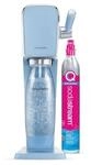 SodaStream Art Wassersprudler mit CO2-Zylinder und 1L PET Flasche pastelblau