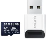 Samsung PRO Ultimate microSD-Karte + USB-Kartenleser 512 GB