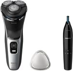 Philips S3143/02 3000 Series elektrischer Nass- und Trockenrasierer schwarz/silber
