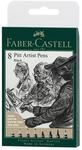 Faber-Castell Pitt Artist Pen 167158 Tuschestift 8er-Etui schwarz