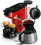 Philips HD6592/84 SENSEO Switch Pad- und Filterkaffeemaschine rot