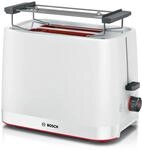 Bosch MyMoment TAT3M121 Kompakt Toaster mattwei&szlig;