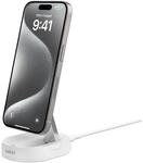 Belkin BoostCharge Pro induktive Ladestation 15W Qi2 mit Netzteil wei&szlig;