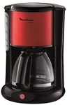 Moulinex FG360D11 Glas-Kaffeemaschine Subito Metallic rot