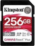 Kingston Canvas React Plus V60 SD 256GB SDXC UHS-II
