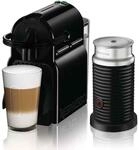 DeLonghi Nespresso EN 80.BAE Inissia Kapselmaschine mit Milchaufsch&auml;umer schwarz
