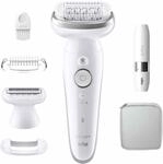 Braun Silk-epil 9-341 SensoSmart Wet&Dry Epilierer wei&szlig;/silber