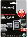 Intenso Professional microSDXC UHS-I Class 10 Speicherkarte 64GB inkl. SD-Adapter