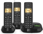 Gigaset PURE 100 AM Trio Schnurlostelefon-Set schwarz