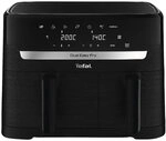 Tefal EY901N Dual Easy Fry Doppelkammer-Hei&szlig;luftfritteuse schwarz