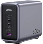 UGREEN Nexode 300W GaN 5-Port USB-C Ladeger&auml;t schwarz