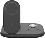 Belkin BoostCharge Ladeger&auml;t induktive 3-in-1 Ladestation Qi2 15W schwarz