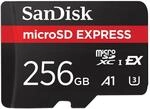 SanDisk microSD Express Speicherkarte 256GB