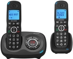 Alcatel XL595B Voice Duo Schnurlostelefon mit Anrufbeantworter schwarz