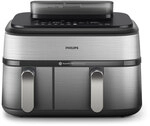 Philips 5000 Series NA555/00 Steam Airfryer silber