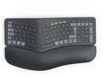 Hama Multi-Device-Tastatur "WK-900 Ergo" kabellos geteilt LED schwarz