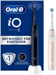 Oral-B iO Series 2 elektrische Zahnb&uuml;rste DUO Pack night black/calm pink