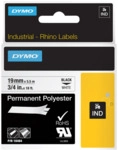 Dymo 18484 Schriftband Vinyl schwarz/wei&szlig;