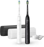 Philips Sonicare 5500 HX7119/02 elektrische Zahnb&uuml;rste 2er-Set schwarz/wei&szlig;
