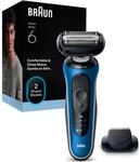 Braun Series 6 62-B1200s Elektrorasierer blau