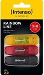 Intenso Rainbow Line USB 2.0 Stick 3x8GB gelb/rot/schwarz