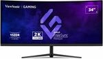 ViewSonic VX3418C-2K 86,4 cm (34 Zoll) Curved-LED-Monitor