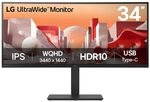 LG UltraWide 34BA75QE-B 86,4 cm (34 Zoll) Curved-LED-Monitor