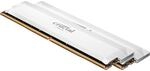 Crucial Pro DDR5 32GB Kit 6400MHz Arbeitsspeicher wei&szlig;
