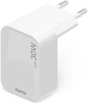 Hama Schnellladeger&auml;t, GaN, 1x USB-C, faltbares Mini-Ladeger&auml;t, PD, 30 W, Wei&szlig;
