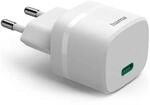 Hama Schnellladeger&auml;t, GaN, USB-C, PD/Qualcomm&reg;, Zero Standby, 30 W, Wei&szlig;