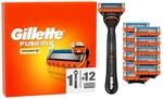 Gillette Fusion5 Power Rasierer, 12 Ersatzklingen