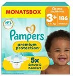 Pampers Premium Protection Gr&ouml;&szlig;e 3+ Windeln 186 St&uuml;ck