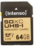 Intenso Premium SDXC UHS-I Class 10 Speicherkarte 64GB blau