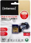 Intenso Premium SDXC UHS-1 Class 10 Speicherkarte 128GB blau