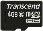 Transcend microSDXC Class 10 Speicherkarte 4GB