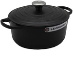 Le Creuset Br&auml;ter Signature Rund Gusseisen Schwarz 24cm