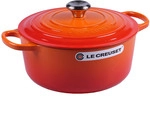Le Creuset Br&auml;ter Signature Rund Gusseisen Ofenrot 26cm