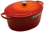 Le Creuset Signature Br&auml;ter oval 40 cm ofenrot