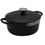 Le Creuset Signature Br&auml;ter 28 cm rund schwarz