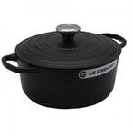 Le Creuset Signature Br&auml;ter rund 22 cm schwarz