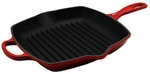 Le Creuset Signature Grillpfanne quadratisch 26 cm kirschrot