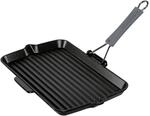 Staub Grillpfanne 34 x 21 cm rechteckig Gusseisen schwarz