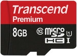 Transcend Premium microSDHC UHS-I Class 10 Speicherkarte 8GB