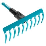 GARDENA 03185-20 combisystem-Kleinrechen, 10 Zinken, 18,5 cm breit
