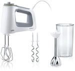 Braun MultiMix 5 HM 5107 Handmixer wei&szlig;/grau