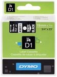 Dymo D1 45811 19mm x 7m Schriftband wei&szlig; auf schwarz