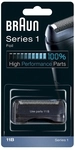Braun Elektrorasierer Ersatzscherteil 11B, kompatibel mit Series 1 Rasierern, schwarz